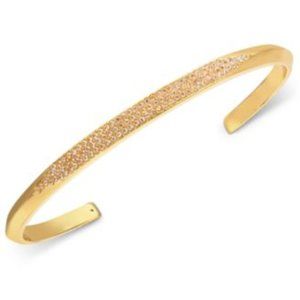 Kate Spade Pave Cuff Bracelet Clear Gold